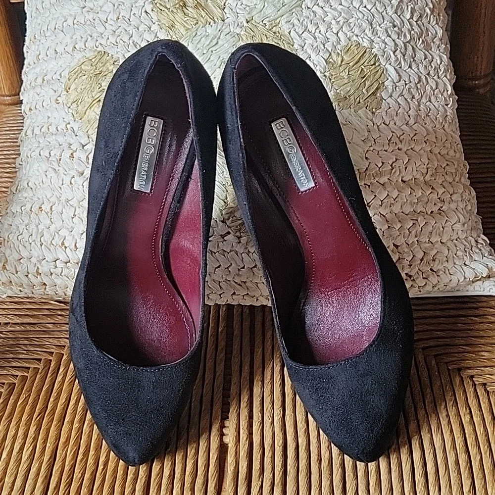 BCBGeneration parade platform stiletto heels, black, size 8.5
